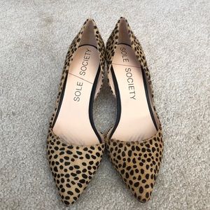 Sole society leopard heels